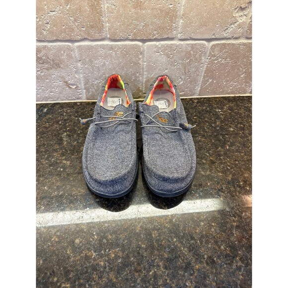 Hey Dude Wally Twister Tie-Dye Charcoal Colorway Men’s 11 Buckle Exclusive - Picture 2 of 9